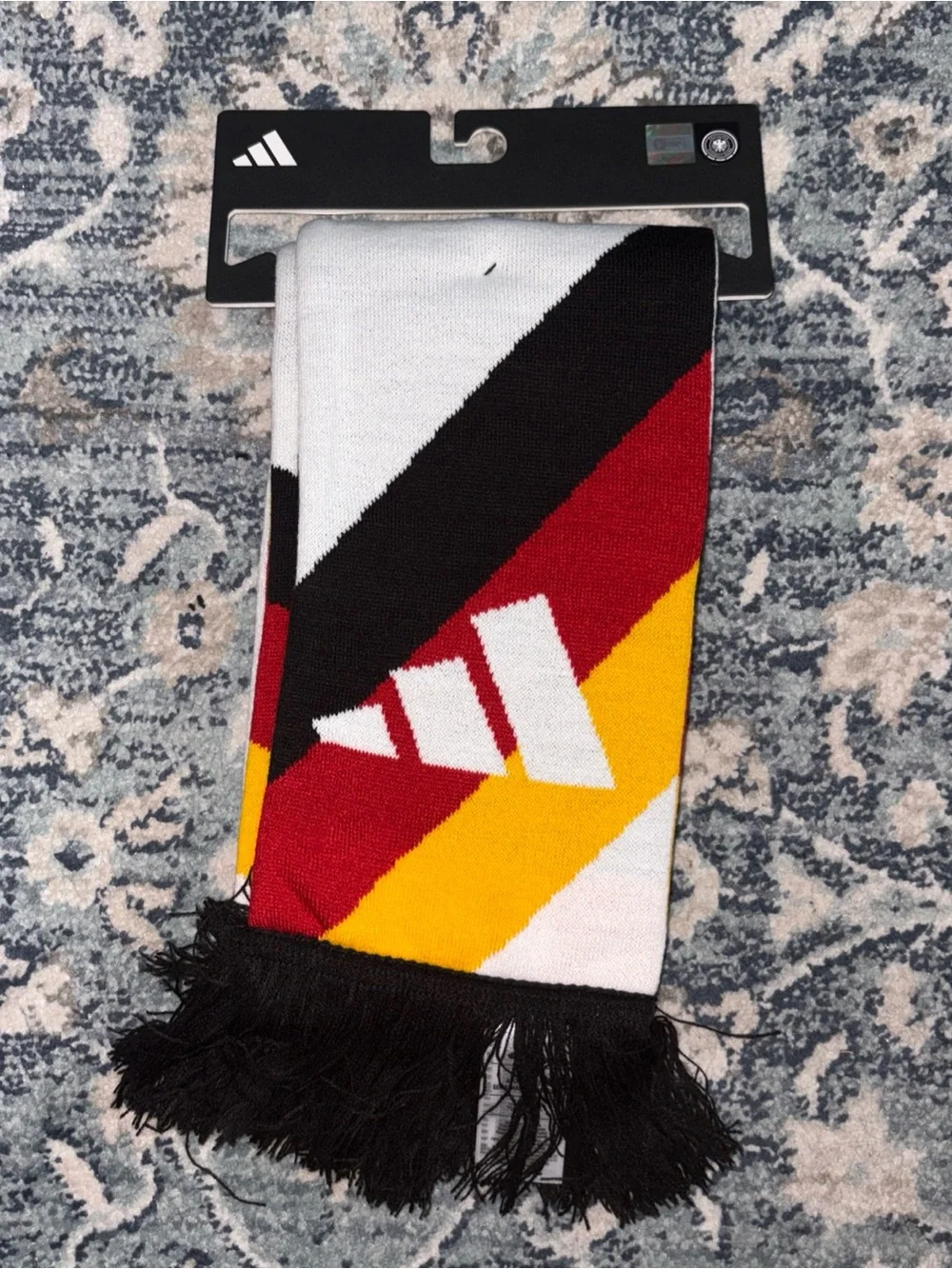 adidas Germany Deutscher Fußball-Bund Fan Scarf in Black, Red, Gold, White